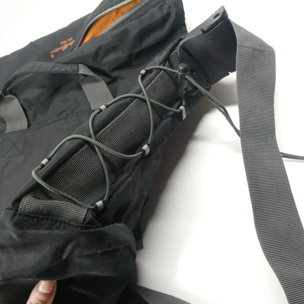 Eddie Bauer Messenger Laptop Bag Black Orange